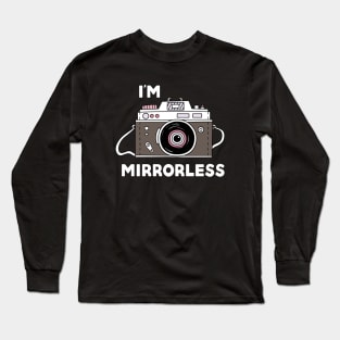 I'm Mirrorless Photographer Cartoon Camera Drawing Long Sleeve T-Shirt